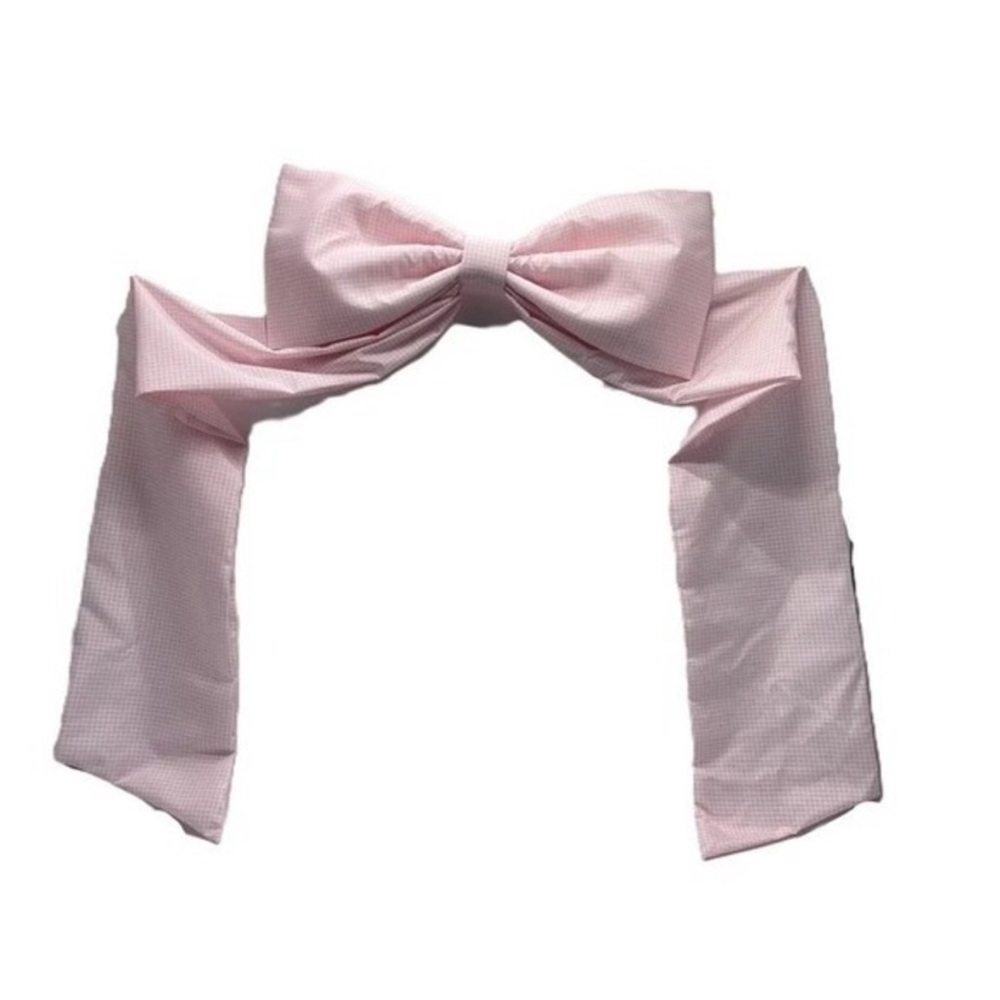 My Texas House Oversized Gingham Easter Bow, Pink, 24x48